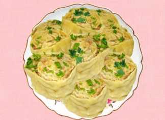 Оригинальные манты с мясом и капустой