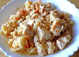 Простой плов с куриным филе
